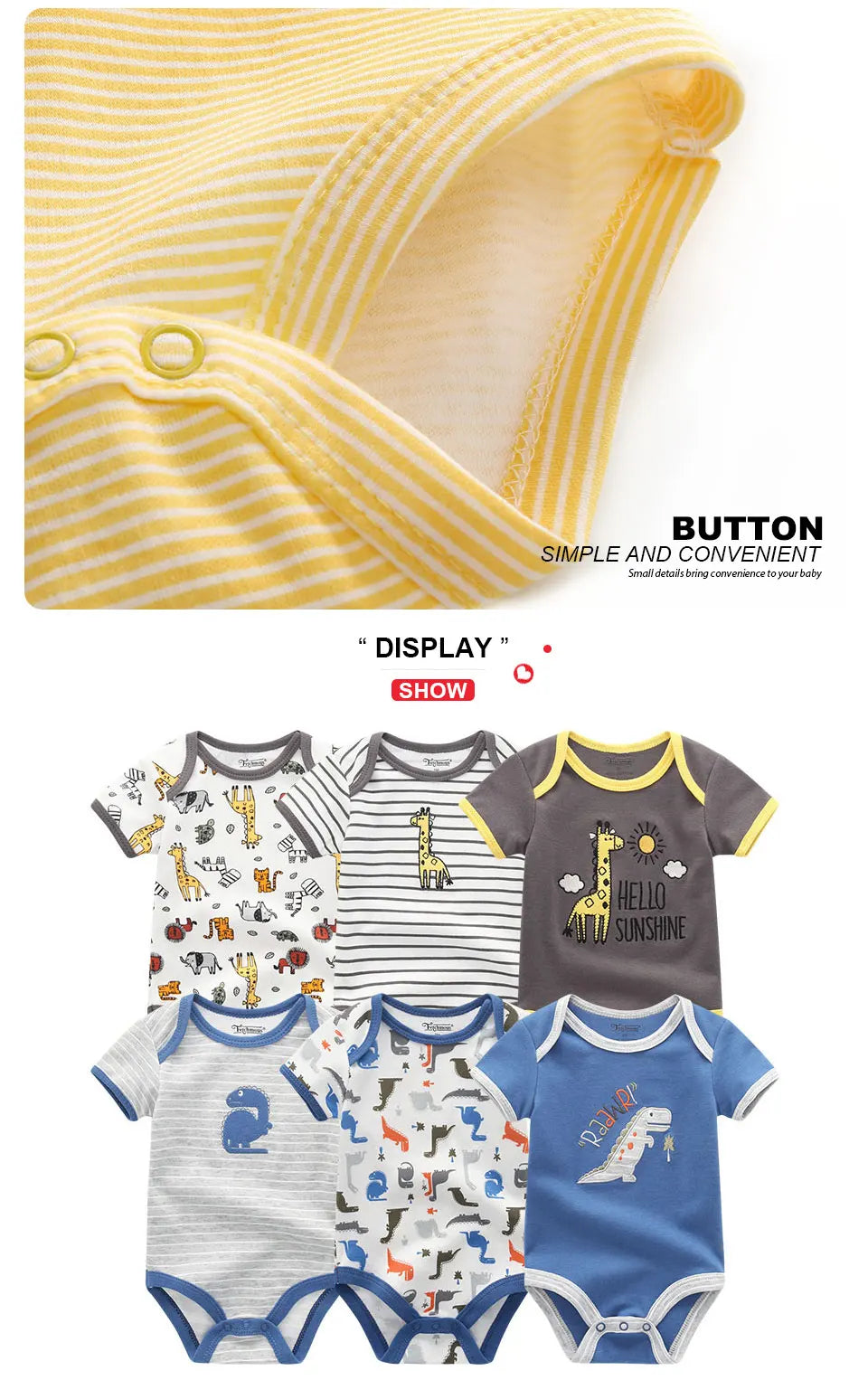 Baby Girl Jumpsuit 6Pcs/Lot Body Suit 2023 Spring Summer Toddler Boys Romper Cartoon Newborn Outfits Infant Clothes Set Cotton