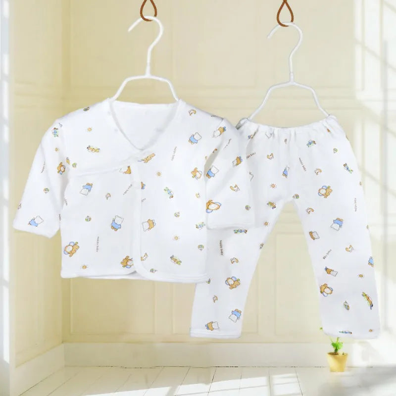 Children'S Clothing Baby Wool Hedgehog Newborn Set Pure Cotton Five 0-3M Baby Clothes Spring Autumn Pure Cotton Underwear Set